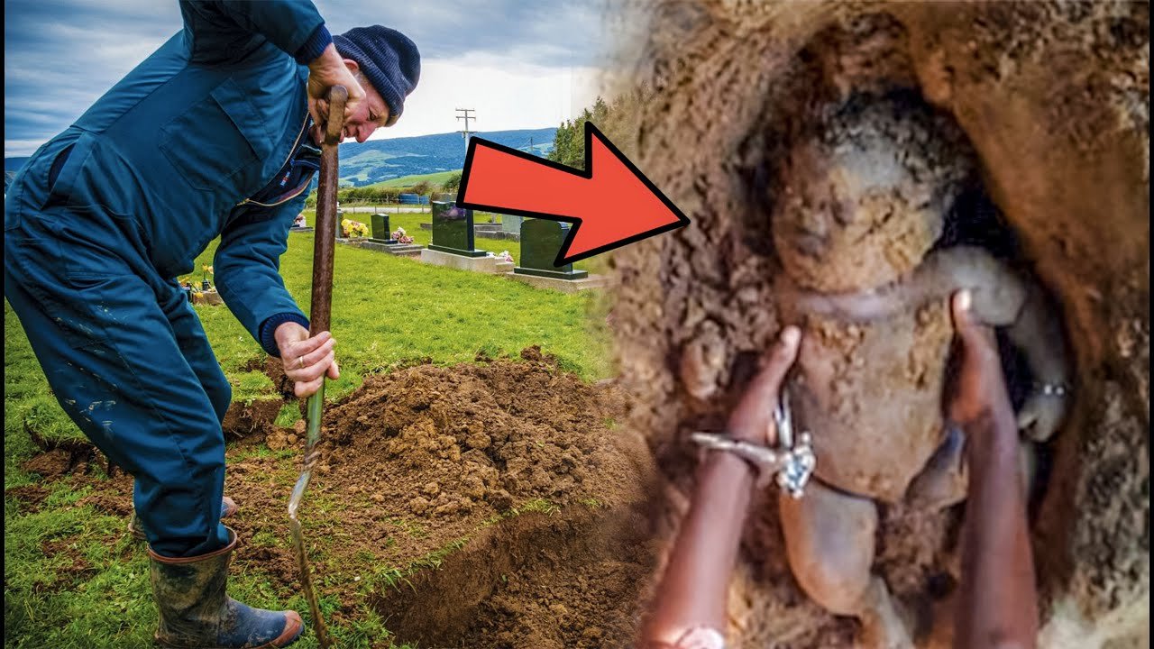 An old man heard babies squeaking from underground. Grabbing the shovel, he could not believe it