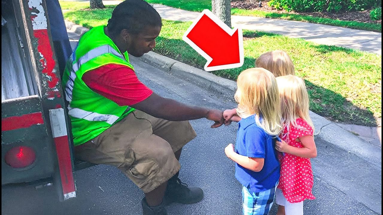 3 Girls Wave at Garbage Man Daily Until He Realizes Something’s Off