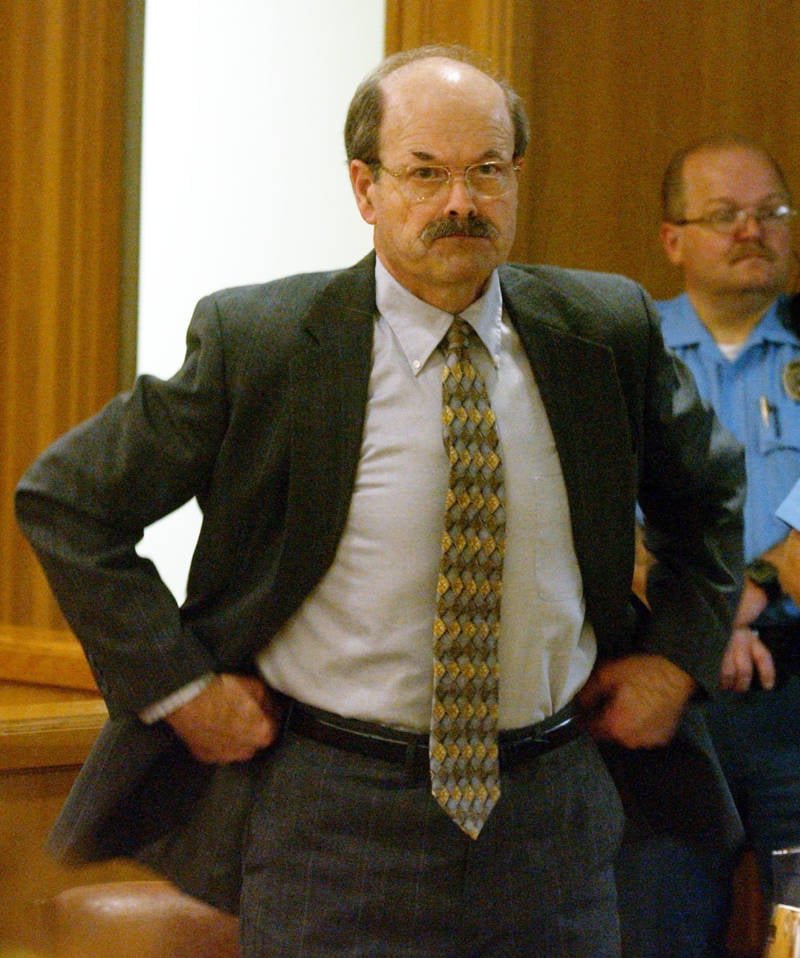 Dennis Rader, the BTK Killer, in court in Wichita, Kansas on August 17, 2005.